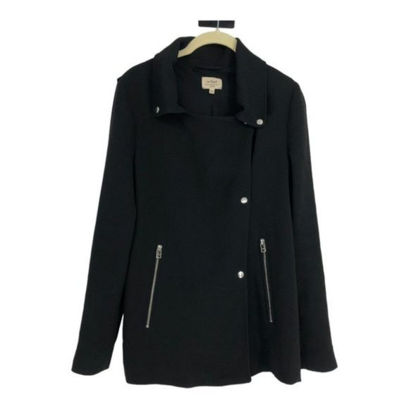 Aritzia Wilfred Black Mayet Crepe Moto Jacket XXS - Picture 2 of 7